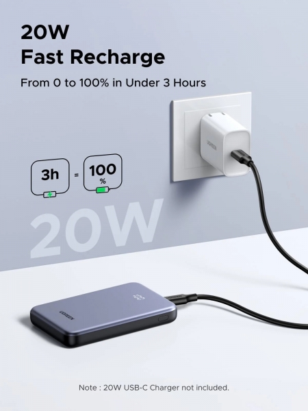Ugreen PB507 10000 mAh Powerbank (75131B) — ürün görseli 6
