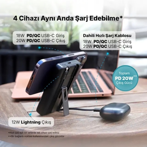 ttec ReCharger M 10000 mAh Powerbank (2BB237S) — ürün görseli 7