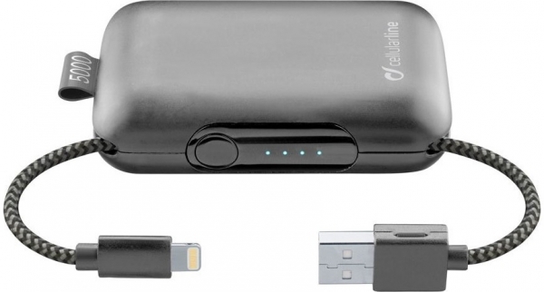 Cellularline FreePower 5000 mAh Powerbank (FREEPCAB5MFIIPHK) — ürün görseli 3