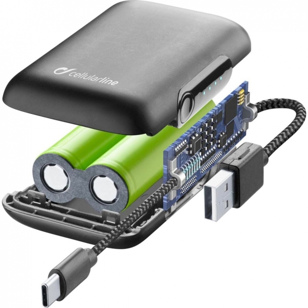 Cellularline FreePower 5000 mAh Powerbank (FREEPCAB5MFIIPHK) — ürün görseli 4