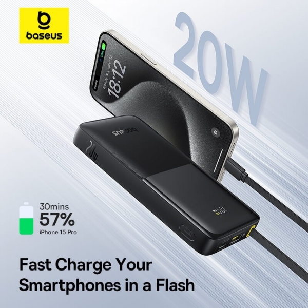 Baseus Bipow 2 10000 mAh Powerbank (PPBD2-1W20) — ürün görseli 4