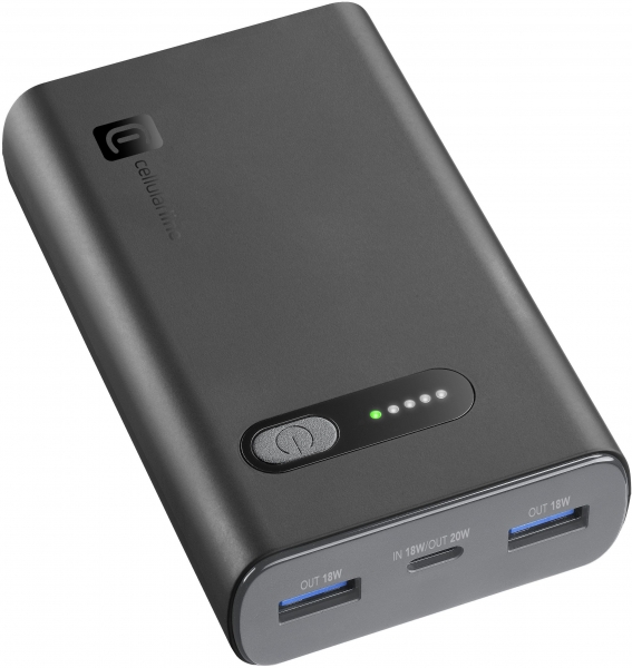 Cellularline Fast PD 20W 10000 mAh Powerbank (PBFAST01PD10000)
