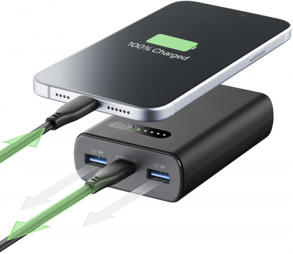Cellularline Fast PD 20W 10000 mAh Powerbank (PBFAST01PD10000) — ürün görseli 4
