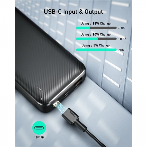 Aukey Basix Plus 20000 mAh Powerbank (PB-N74S) — ürün görseli 4