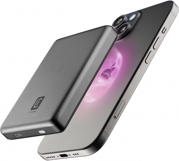 Cellularline Mag Lite 10000 mAh Powerbank (PBMAGSLIM10000WIRD) — ürün görseli 4