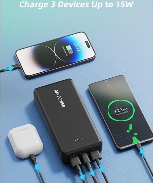 RAVPower RP-PB1216 20000 mAh Powerbank — ürün görseli 4