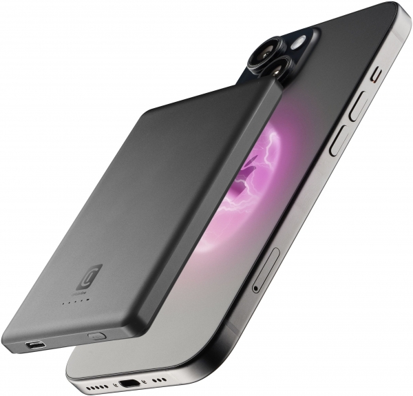 Cellularline Mag Lite 5000 mAh Powerbank (PBMAGSLIM5000WIRD) — ürün görseli 3