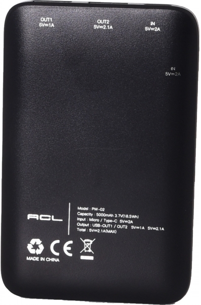 ACL PW-02 5000 mAh Powerbank — ürün görseli 5