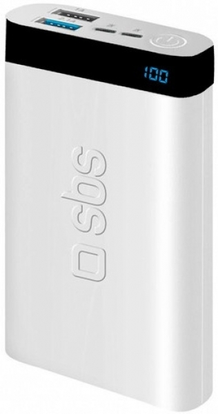 SBS 79744 10000 mAh Powerbank (TEBB10000POCLCDW)