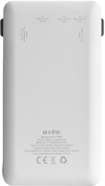 S-link IP-T100C 10000 mAh Powerbank — ürün görseli 14