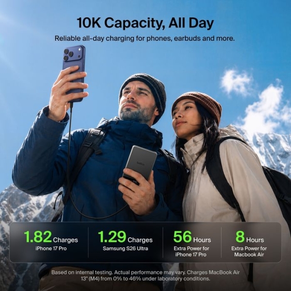 Belkin UltraCharge Pro BoostSolid Cell 10000 mAh Powerbank (BBA022) — ürün görseli 8