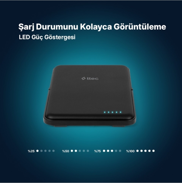 ttec ReCharger M 5000 mAh Powerbank (2BB235S) — ürün görseli 6