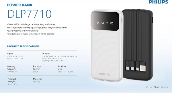 Philips DLP7710 10000 mAh Powerbank — ürün görseli 5