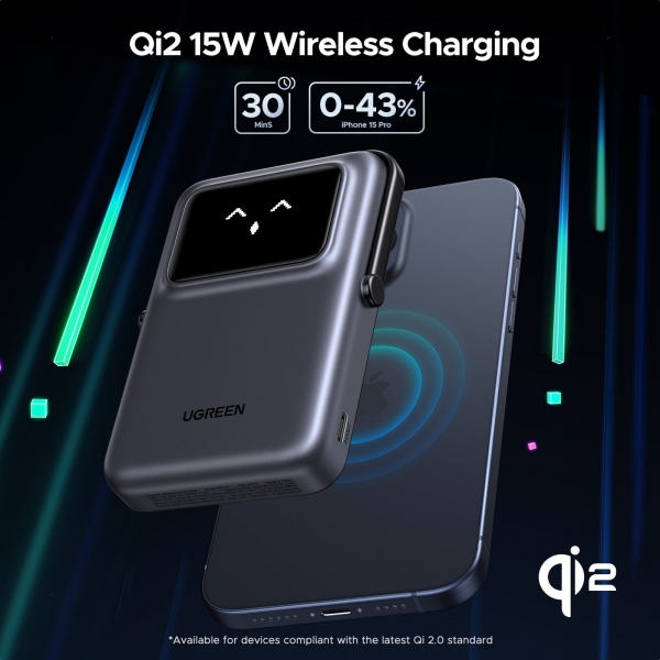 Ugreen Uno Magnetic 7.5W 10000 mAh Powerbank (PB764) — ürün görseli 7