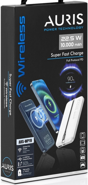 Auris WP19 10000 mAh Powerbank (ARS-WP19) — ürün görseli 3