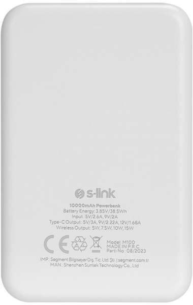 S-link M100 10000 mAh Powerbank — ürün görseli 6
