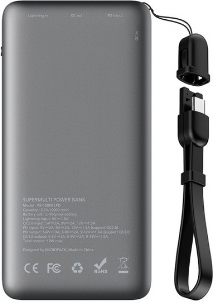 Micropack PB-10000 LPD 10000 mAh Powerbank — ürün görseli 5