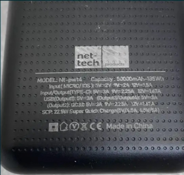 Nettech NT-PW14 50000 mAh Powerbank (NT-96426) — ürün görseli 6