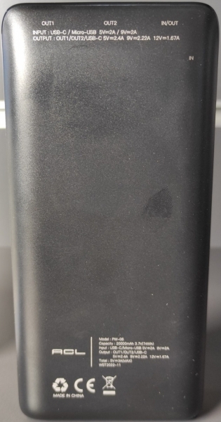 ACL PW-06 20000 mAh Powerbank — ürün görseli 4