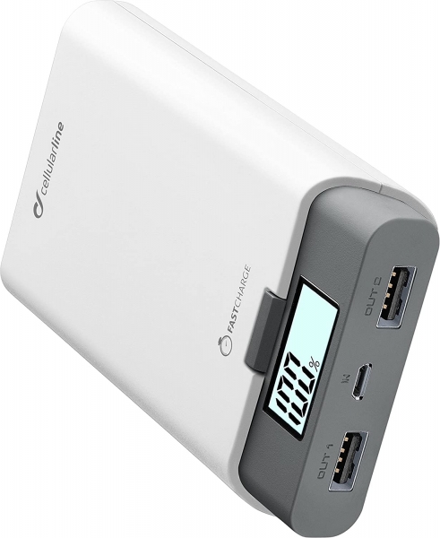 Cellularline FreePower 10000 10000 mAh Powerbank (FREEP10000W) — ürün görseli 2