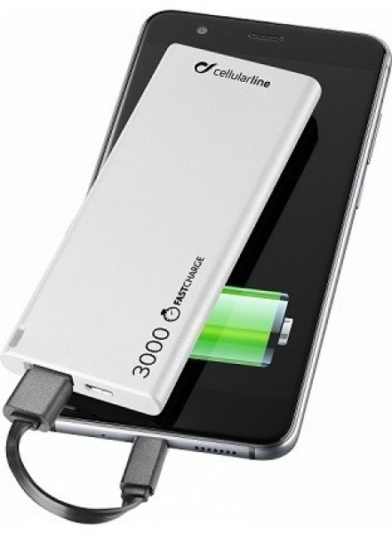 Cellularline FreePower Slim 3000 3000 mAh Powerbank — ürün görseli 3