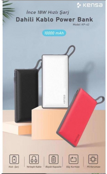 Kensa KP-42 10000 mAh Powerbank — ürün görseli 3