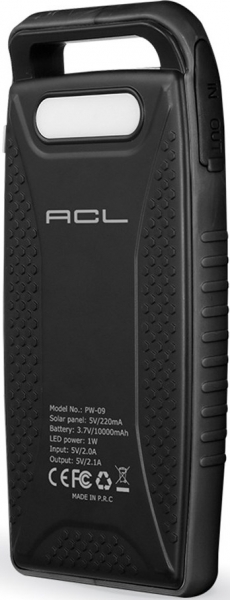 ACL PW-09 Solar 10000 mAh Powerbank — ürün görseli 3