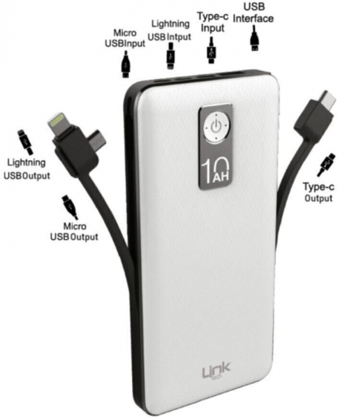 LinkTech AC10 Strong 10000 mAh Powerbank — ürün görseli 3