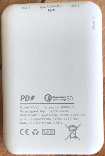 Kensa KP-35 10000 mAh Powerbank — ürün görseli 6