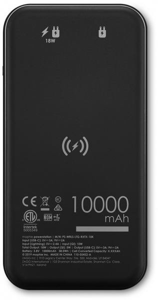 Mophie Powerstation Wireless XL 10000 mAh Powerbank (HNZ82ZM/A) — ürün görseli 7