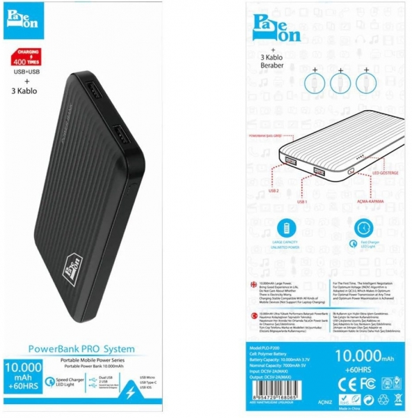 Paleon PLO-P200 10000 mAh Powerbank — ürün görseli 5