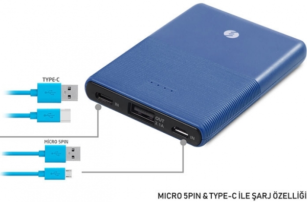 S-link IP-S50 5000 mAh Powerbank — ürün görseli 14