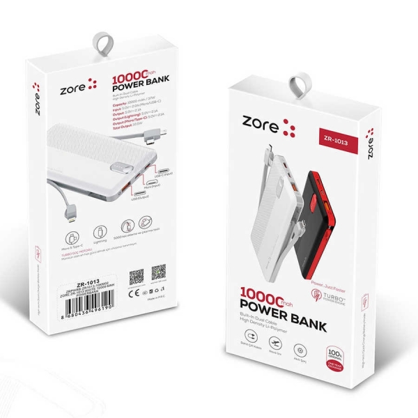 Zore ZR-1013 10000 mAh Powerbank — ürün görseli 4