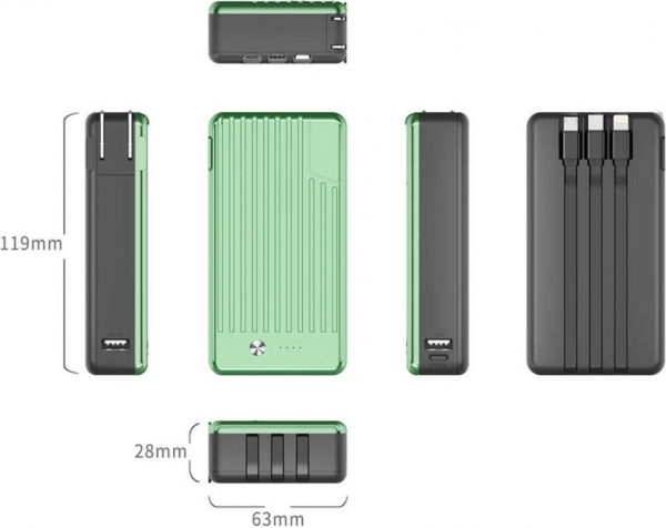 Xipin T106 10000 mAh Powerbank — ürün görseli 5
