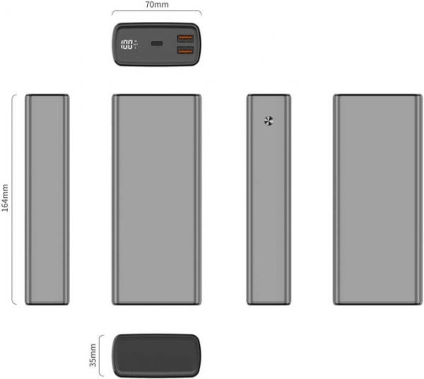 Xipin T111L 30000 mAh Powerbank — ürün görseli 3
