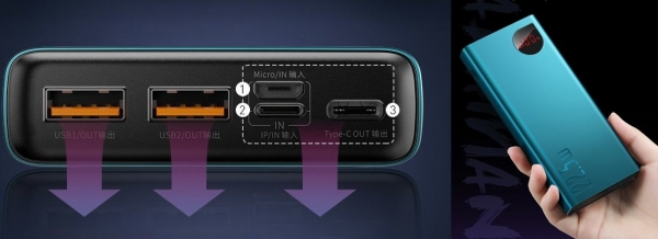 Baseus Adaman 22.5W 20000 mAh Powerbank (PPIMDA-A0) — ürün görseli 5