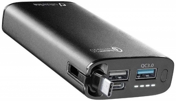 Cellularline FreePower Combo 6700 Type C 6700 mAh Powerbank (FREEP6700QCCK)