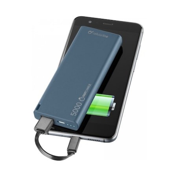 Cellularline FreePower Slim 5000 mAh Powerbank (FREEPSLIM5000) — ürün görseli 3