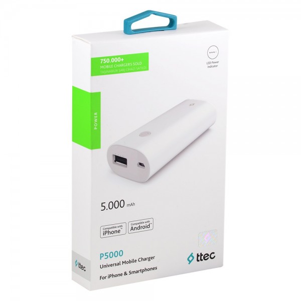 ttec P5000 5000 mAh Powerbank (2BB124) — ürün görseli 6