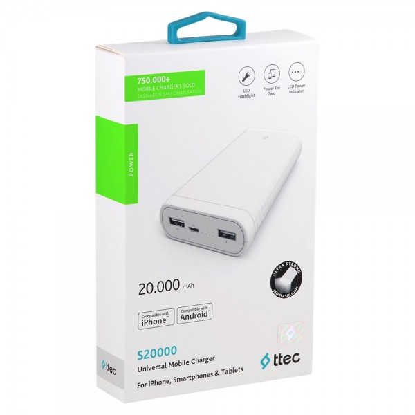 ttec S20000 20000 mAh Powerbank (2BB121S) — ürün görseli 7