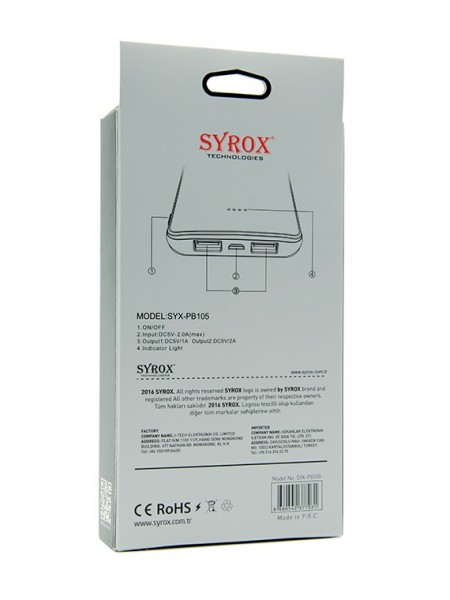 Syrox SYX-PB105 9000 mAh Powerbank — ürün görseli 9