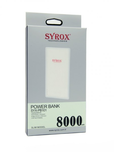 Syrox SYX-PB101 8000 mAh Powerbank — ürün görseli 8