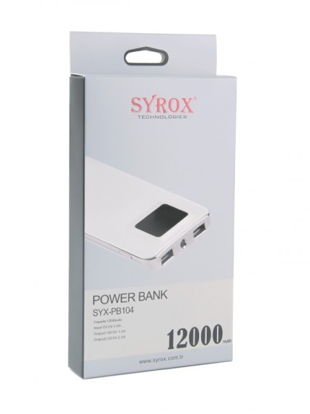 Syrox SYX-PB104 12000 mAh Powerbank — ürün görseli 7