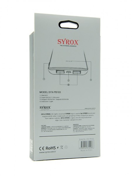Syrox SYX-PB103 6000 mAh Powerbank — ürün görseli 9