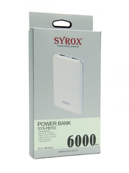 Syrox SYX-PB103 6000 mAh Powerbank — ürün görseli 8