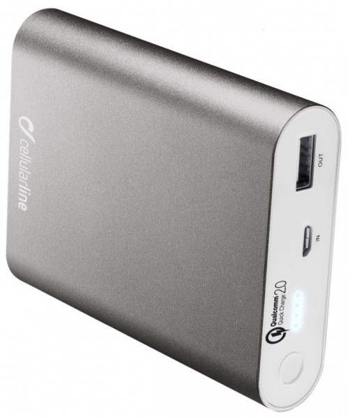 CellularLine FreePower Ultra 10000 (Quick Charge 2.0) 10000 mAh Powerbank (FREEPQUALCOM10000D)