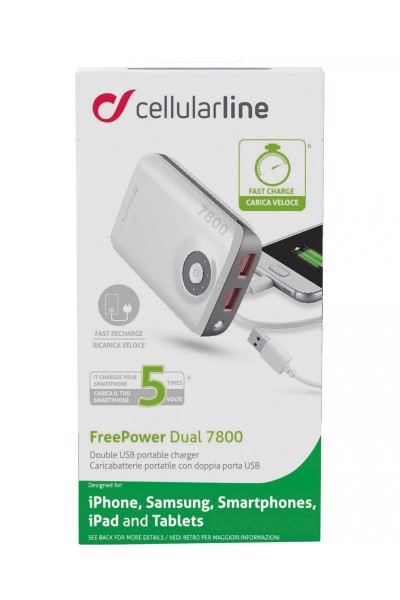 CellularLine FreePower Dual 7800 7800 mAh Powerbank (FREEPOWER7800) — ürün görseli 6