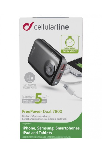 CellularLine FreePower Dual 7800 7800 mAh Powerbank (FREEPOWER7800) — ürün görseli 5