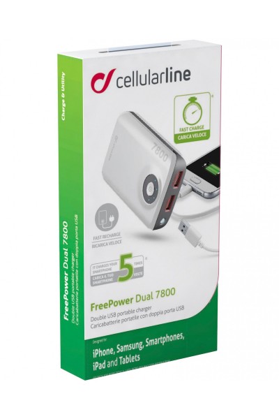 CellularLine FreePower Dual 7800 7800 mAh Powerbank (FREEPOWER7800) — ürün görseli 8