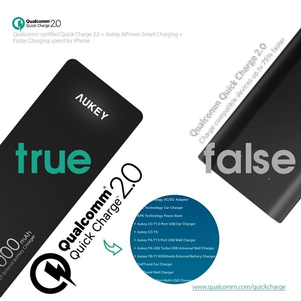 Aukey PB-T4 10000 mAh Powerbank — ürün görseli 7
